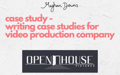 Copywriting case study for video production company Open House Pictures