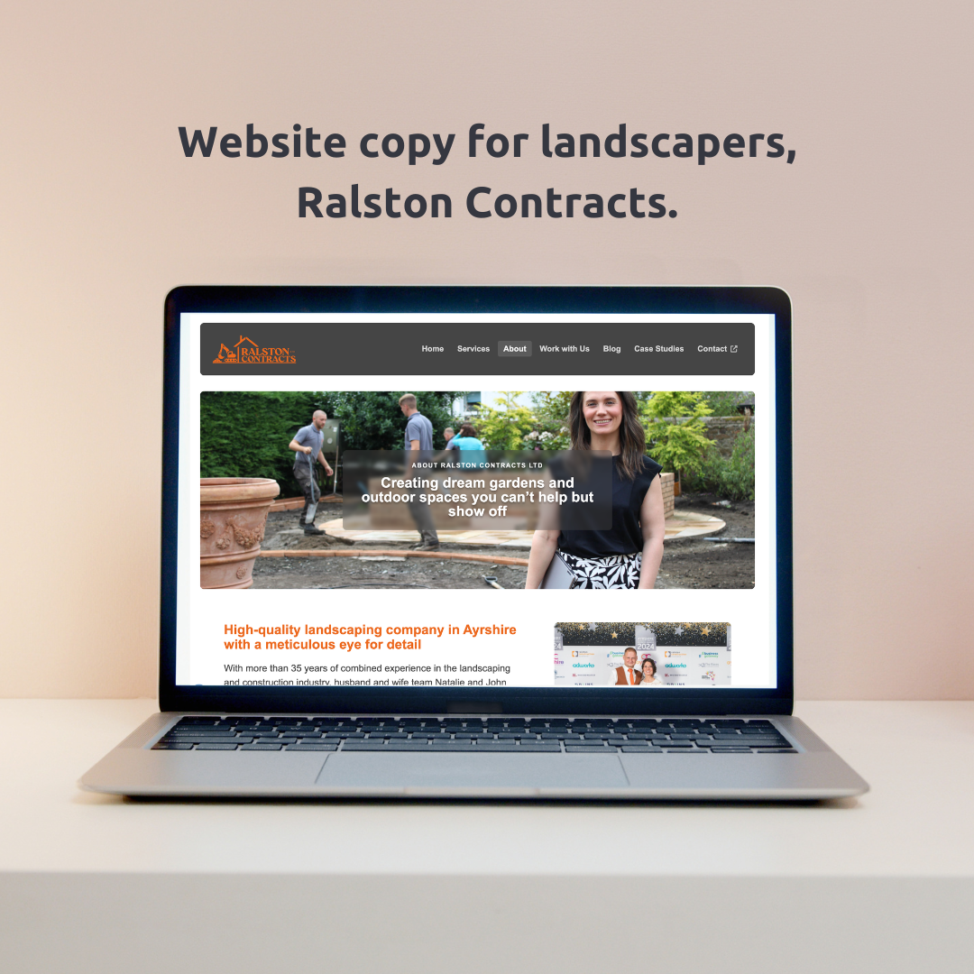Website copy for landscapers, Ralston Contracts. Website copy for landscapers, Ralston Contracts.